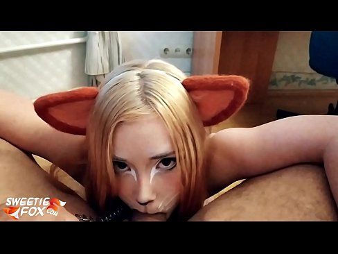 ❤️ Kitsune waxay liqaysaa dick oo afkeeda ku dhufatey Galmo ❌️
